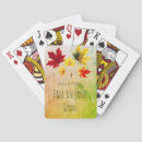 Search for fall playing cards Rustic