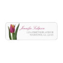 Search for pink tulip return address labels Tulips