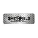 Search for metalic return address labels Silver