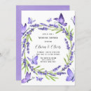 Search for lavender butterfly wedding invitations Watercolor