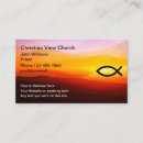 Search for christian fish business cards Church