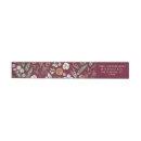 Search for rustic burgundy return address labels Simple
