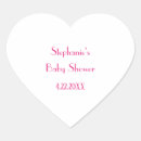 Search for heart baby shower stickers For her