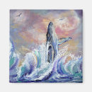 Search for breaching magnets Humpback whale