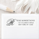 Search for r monogram return address labels Modern