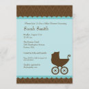Search for damask baby boy shower invitations Brown