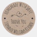 Search for handmade stickers Made with love