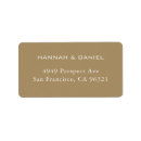 Search for elegant gold return address labels White