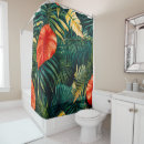 Search for hibiscus flower shower curtains Red