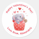 Search for valentines day cupcake stickers Watercolor