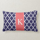Search for navy blue and coral cushions Initial