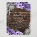 Search for lilac lace wedding invitations Elegant