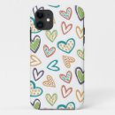 Search for doodle hearts iphone cases Heart pattern