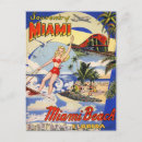 Search for vintage miami postcards Tropical
