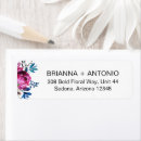 Search for teal floral return address labels Flowers