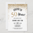 Search for cheers to 50 years invitations 50th anniversary