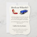 Search for wheels or heels invitations Cute
