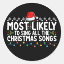 Search for song stickers Santa