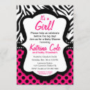 Search for hot pink zebra invitations Animal