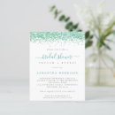 Search for teal bridal shower invitations Glitter