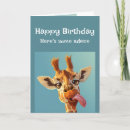 Search for funny giraffe birthday cards Animal