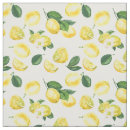 Search for yellow lemons fabric Lemon slices