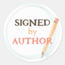 Search for authors stickers Signed