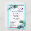 Search for peacock anniversary invitations Purple