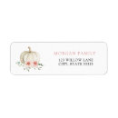 Search for white pumpkin return address labels Elegant