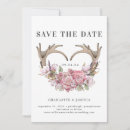 Search for antler save the dates Pink