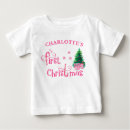 Search for typography baby shirts My first christmas