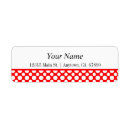 Search for red polka dot return address labels Dots