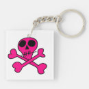 Search for pink skull key rings Punk