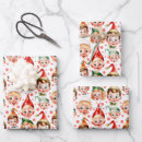 Search for face wrapping paper Vintage