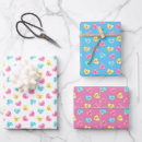 Search for conversation hearts wrapping paper Xoxo