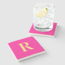 Search for pink letters coasters Cute