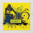 Search for funky abstract invitations Grunge