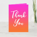 Search for pink and orange thank you cards Script