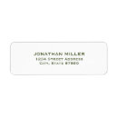 Search for olive green return address labels Simple