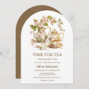 Search for teapot baby shower invitations Watercolor floral