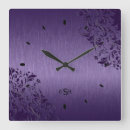 Search for brushed steel clocks Metallic