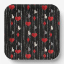 Search for playing cards plates Red and black