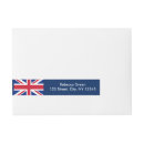 Search for london return address labels Union jack