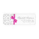 Search for silver bow return address labels Elegant