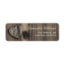 Search for wood carving return address labels Heart