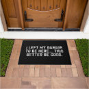 Search for garage doormats Funny