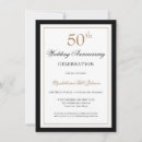Search for 50 wedding anniversary invitations Script calligraphy