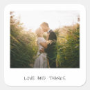 Search for fun wedding stickers Thank you