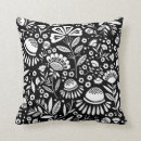 Search for black white geometric cushions Flower