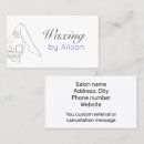 Search for body waxing business cards Spa